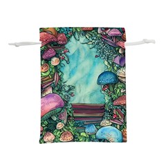 Sorcery And Spellwork With Mushrooms Lightweight Drawstring Pouch (s) by GardenOfOphir