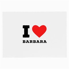 I Love Barbara Large Glasses Cloth (2 Sides)