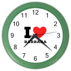 I Love Barbara Color Wall Clock by ilovewhateva