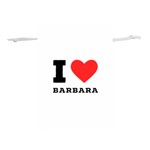 I love barbara Lightweight Drawstring Pouch (M) Front