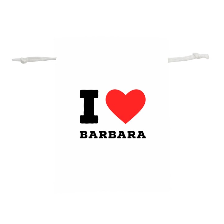 I love barbara Lightweight Drawstring Pouch (M)