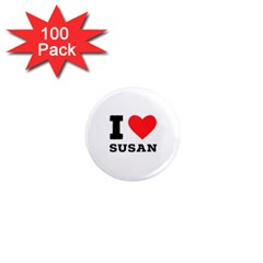 I Love Susan 1  Mini Magnets (100 Pack)  by ilovewhateva