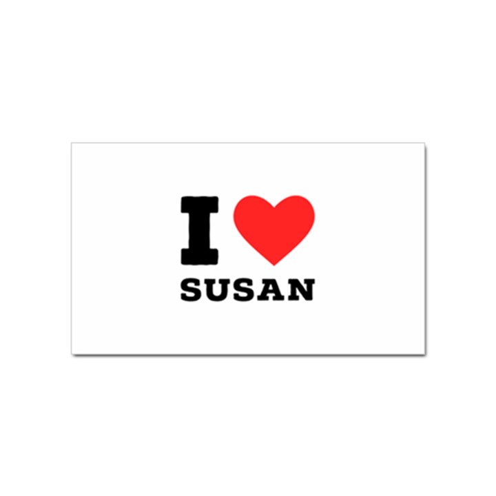 I love susan Sticker (Rectangular)