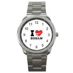 I Love Susan Sport Metal Watch by ilovewhateva