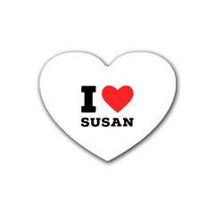 I Love Susan Rubber Coaster (heart) by ilovewhateva