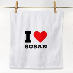 I Love Susan Face Towel by ilovewhateva