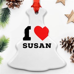 I Love Susan Ornament (christmas Tree)  by ilovewhateva