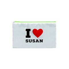 I Love Susan Cosmetic Bag (xs) by ilovewhateva