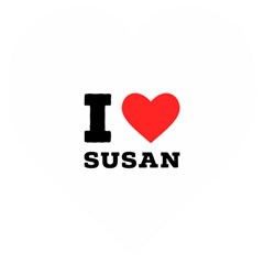 I Love Susan Wooden Puzzle Heart by ilovewhateva