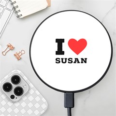 I Love Susan Wireless Fast Charger(black) by ilovewhateva