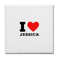 I Love Jessica Tile Coaster by ilovewhateva