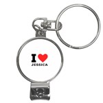 I love jessica Nail Clippers Key Chain Front