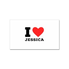 I Love Jessica Sticker (rectangular) by ilovewhateva