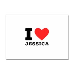 I Love Jessica Sticker A4 (10 Pack) by ilovewhateva