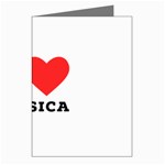 I love jessica Greeting Cards (Pkg of 8) Left