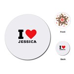 I love jessica Playing Cards Single Design (Round) Front