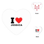 I love jessica Playing Cards Single Design (Heart) Front