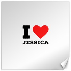 I Love Jessica Canvas 12  X 12  by ilovewhateva