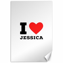 I Love Jessica Canvas 12  X 18  by ilovewhateva