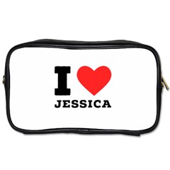 I Love Jessica Toiletries Bag (two Sides) by ilovewhateva