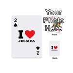 I love jessica Playing Cards 54 Designs (Mini) Front - Spade2