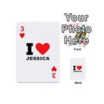 I love jessica Playing Cards 54 Designs (Mini) Front - Heart3