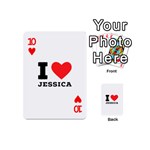 I love jessica Playing Cards 54 Designs (Mini) Front - Heart10