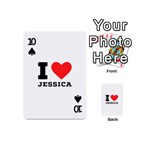 I love jessica Playing Cards 54 Designs (Mini) Front - Spade10