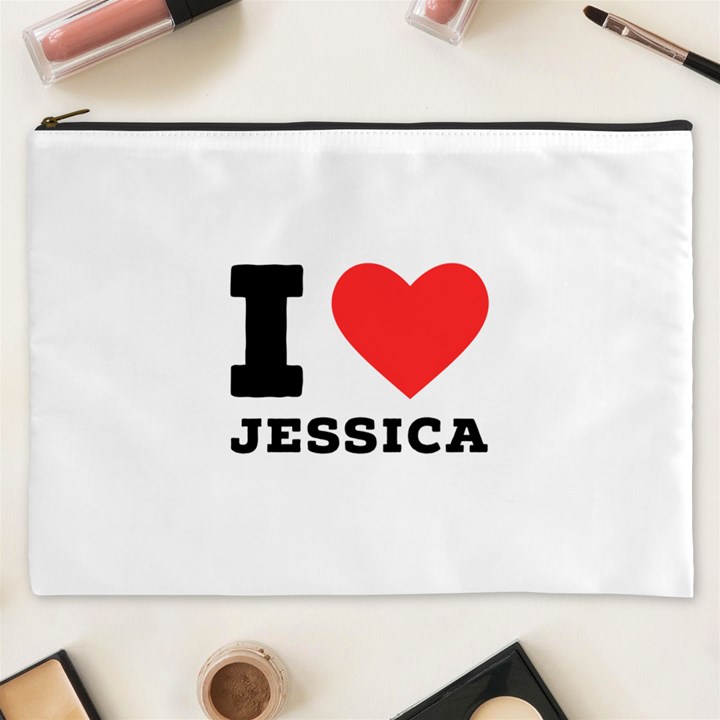 I love jessica Cosmetic Bag (XXXL)