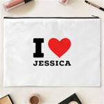 I love jessica Cosmetic Bag (XXXL) Back