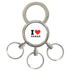 I Love Sarah 3-ring Key Chain by ilovewhateva