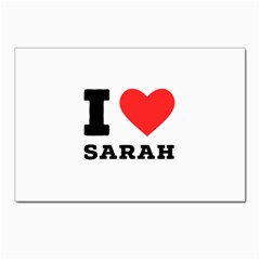 I Love Sarah Postcards 5  X 7  (pkg Of 10) by ilovewhateva