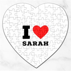 I Love Sarah Jigsaw Puzzle (heart) by ilovewhateva