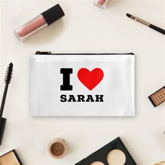 I Love Sarah Cosmetic Bag (small) by ilovewhateva