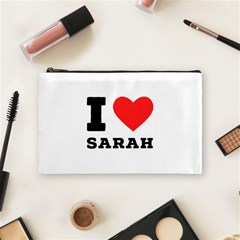 I Love Sarah Cosmetic Bag (medium) by ilovewhateva