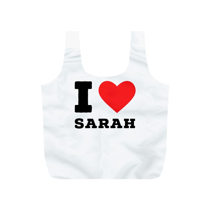 I love sarah Full Print Recycle Bag (S)