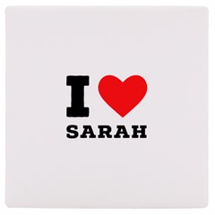 I Love Sarah Uv Print Square Tile Coaster  by ilovewhateva