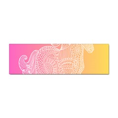 Unicorm Orange And Pink Sticker Bumper (10 Pack) by lifestyleshopee