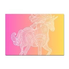 Unicorm Orange And Pink Sticker A4 (100 Pack) by lifestyleshopee