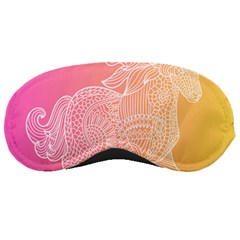 Unicorm Orange And Pink Sleeping Mask by lifestyleshopee