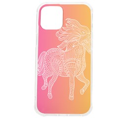 Unicorm Orange And Pink Iphone 12 Pro Max Tpu Uv Print Case