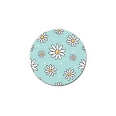 Art Floral Pattern Design Wallpaper Background Golf Ball Marker by Ravend