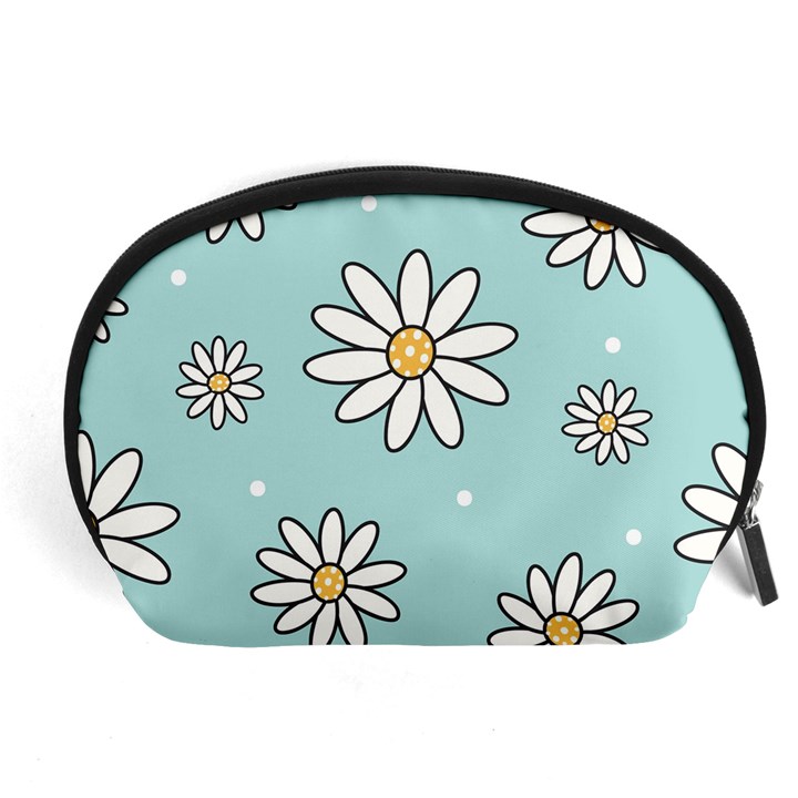 Art Floral Pattern Design Wallpaper Background Accessory Pouch (Large)