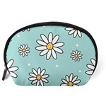 Art Floral Pattern Design Wallpaper Background Accessory Pouch (Large) Back