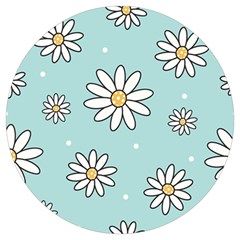 Art Floral Pattern Design Wallpaper Background Round Trivet by Ravend