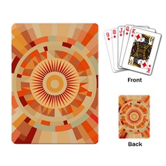 Ai Generated Retro Geometric Pattern Decor Pattern Playing Cards Single Design (rectangle) by Ravend