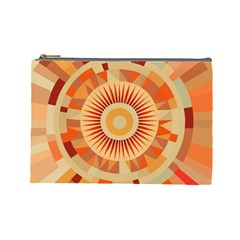 Ai Generated Retro Geometric Pattern Decor Pattern Cosmetic Bag (large) by Ravend