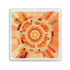 Ai Generated Retro Geometric Pattern Decor Pattern Memory Card Reader (square) by Ravend