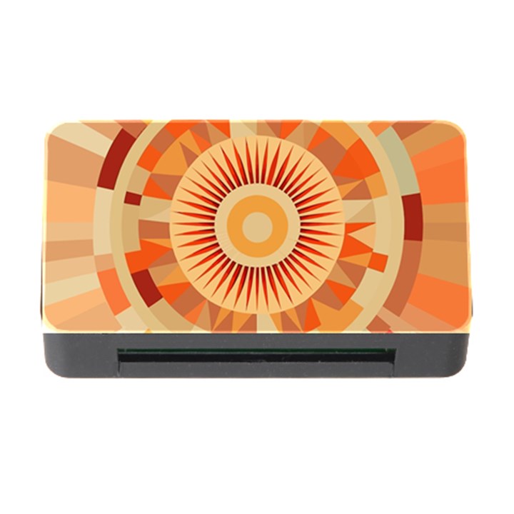 Ai Generated Retro Geometric Pattern Decor Pattern Memory Card Reader with CF