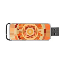 Ai Generated Retro Geometric Pattern Decor Pattern Portable Usb Flash (one Side) by Ravend